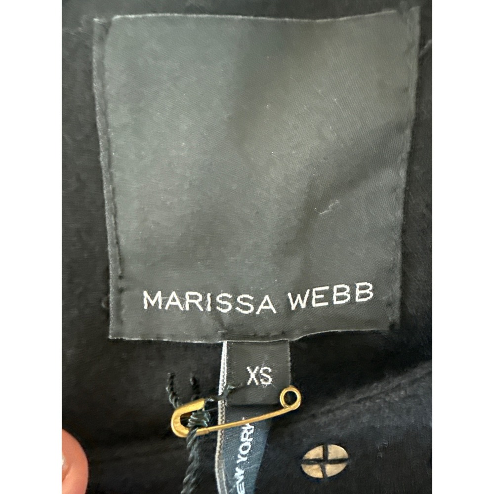 INTERMIX MARISSA WEBB Kristianne High Low Vest Black Sequin Wool Blend XS NWD‎ - Picture 6 of 12